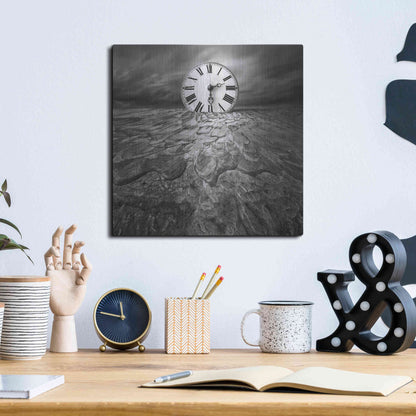 Luxe Metal Art 'Clockwork' by Dariusz Klimczak, Metal Wall Art,12x12