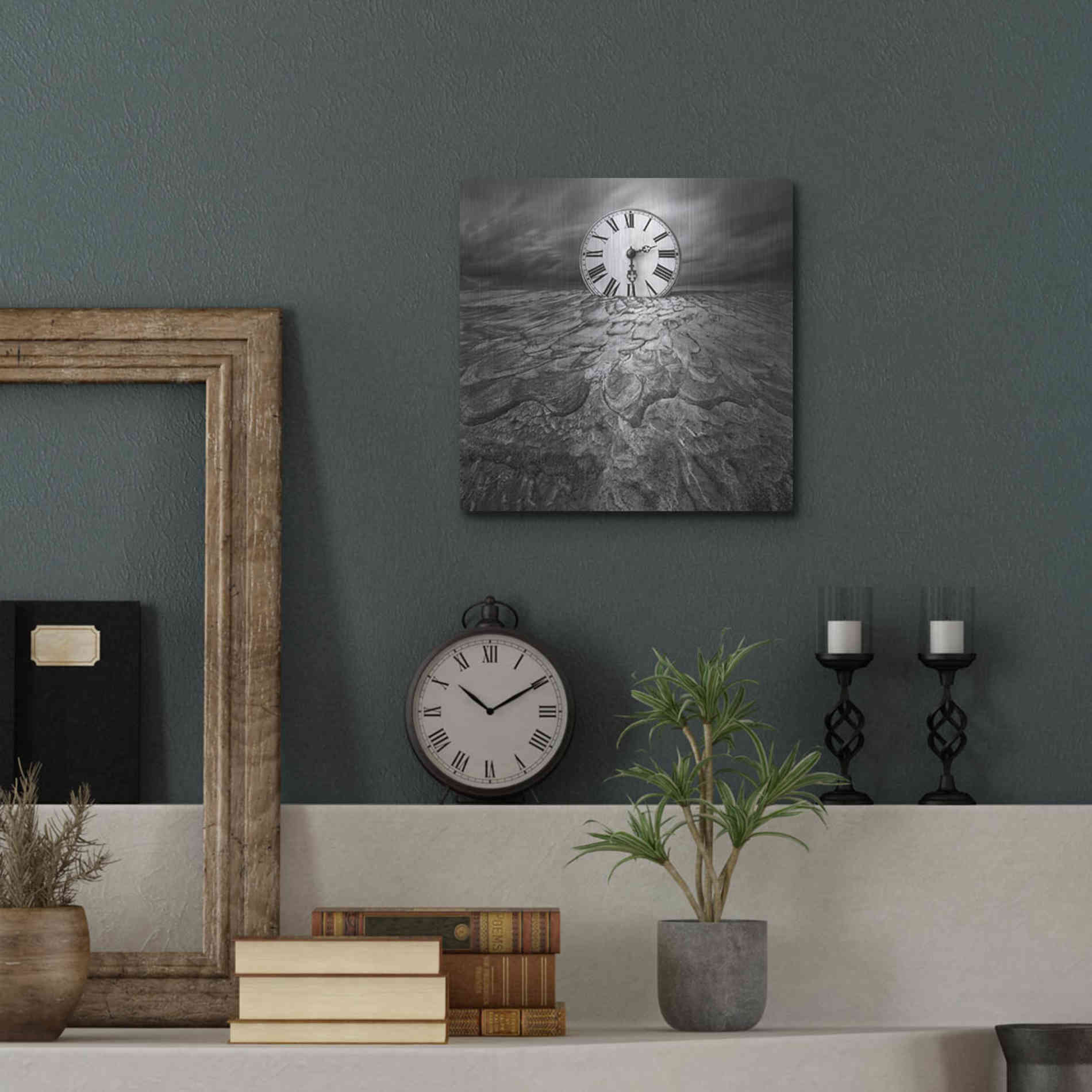 Luxe Metal Art 'Clockwork' by Dariusz Klimczak, Metal Wall Art,12x12