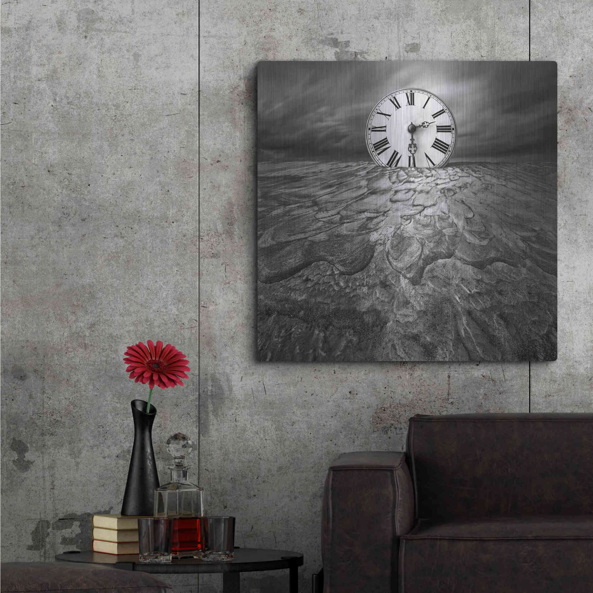 Luxe Metal Art 'Clockwork' by Dariusz Klimczak, Metal Wall Art,36x36