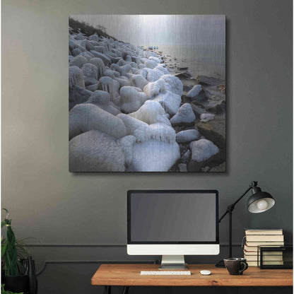 Luxe Metal Art 'Coast' by Dariusz Klimczak, Metal Wall Art,36x36