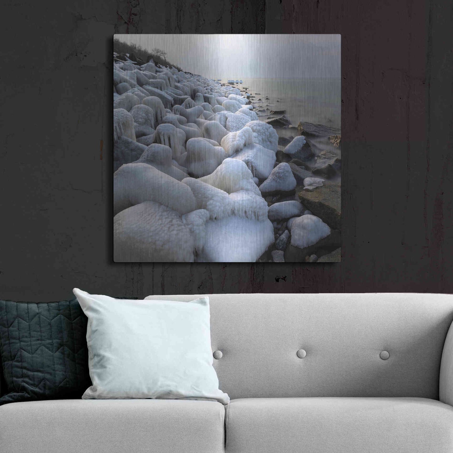 Luxe Metal Art 'Coast' by Dariusz Klimczak, Metal Wall Art,36x36