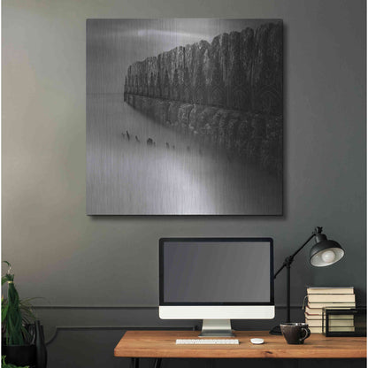 Luxe Metal Art 'Citadel' by Dariusz Klimczak, Metal Wall Art,36x36