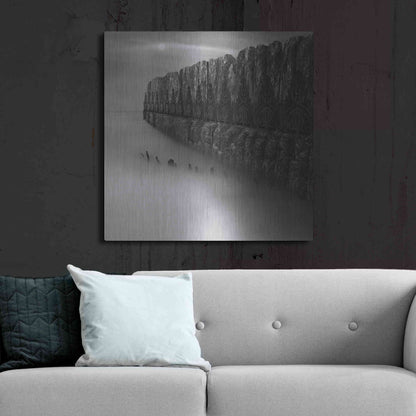 Luxe Metal Art 'Citadel' by Dariusz Klimczak, Metal Wall Art,36x36