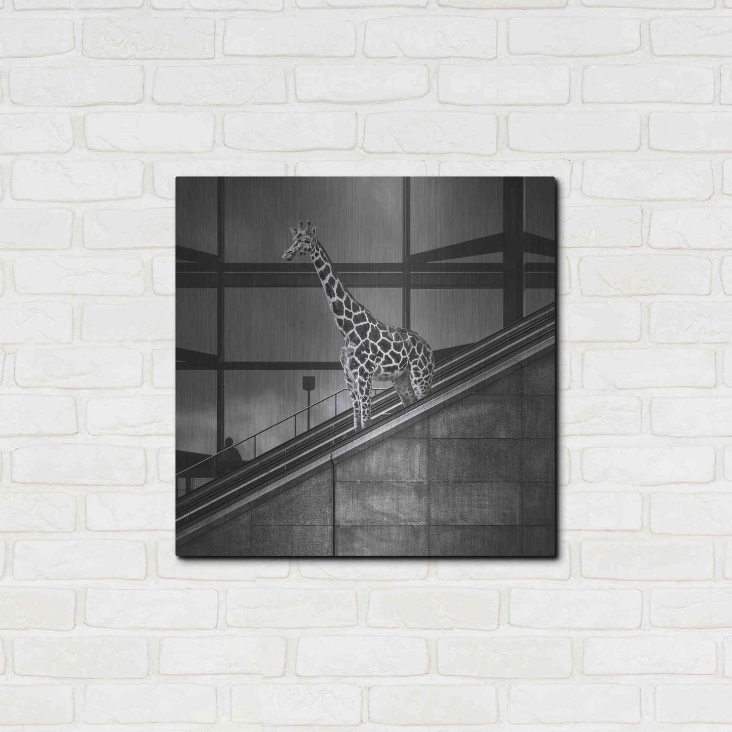 Luxe Metal Art 'Downstairs' by Dariusz Klimczak, Metal Wall Art,24x24