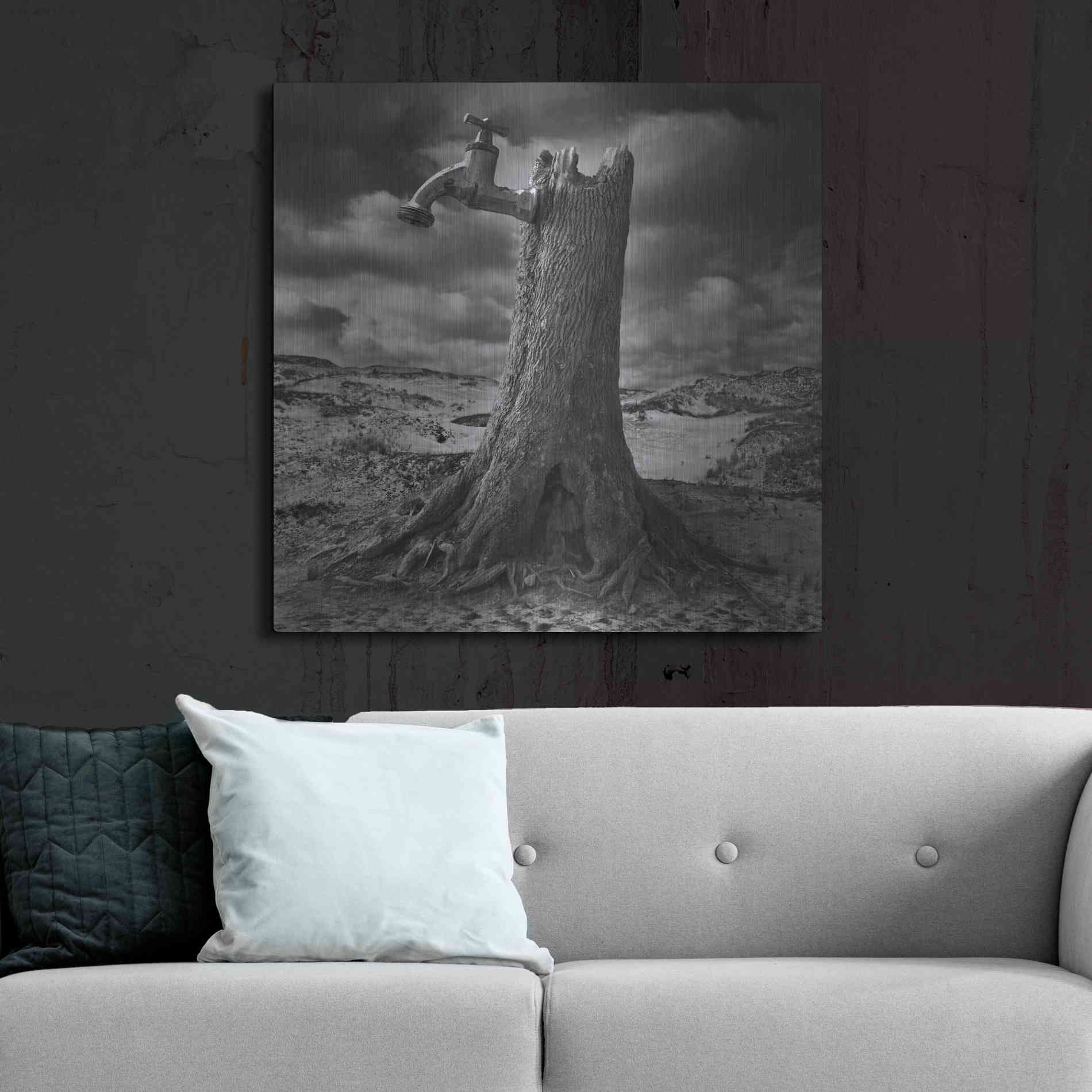 Luxe Metal Art 'Dry' by Dariusz Klimczak, Metal Wall Art,36x36