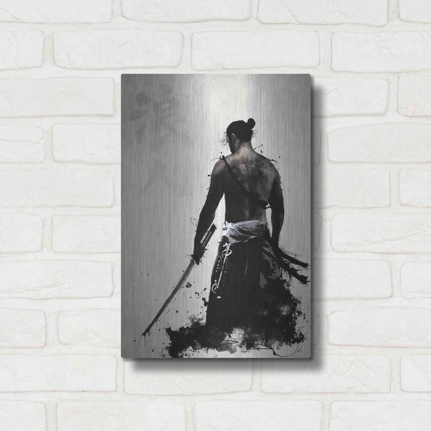 Luxe Metal Art 'Ronin' by Nicklas Gustafsson, Metal Wall Art,12x16