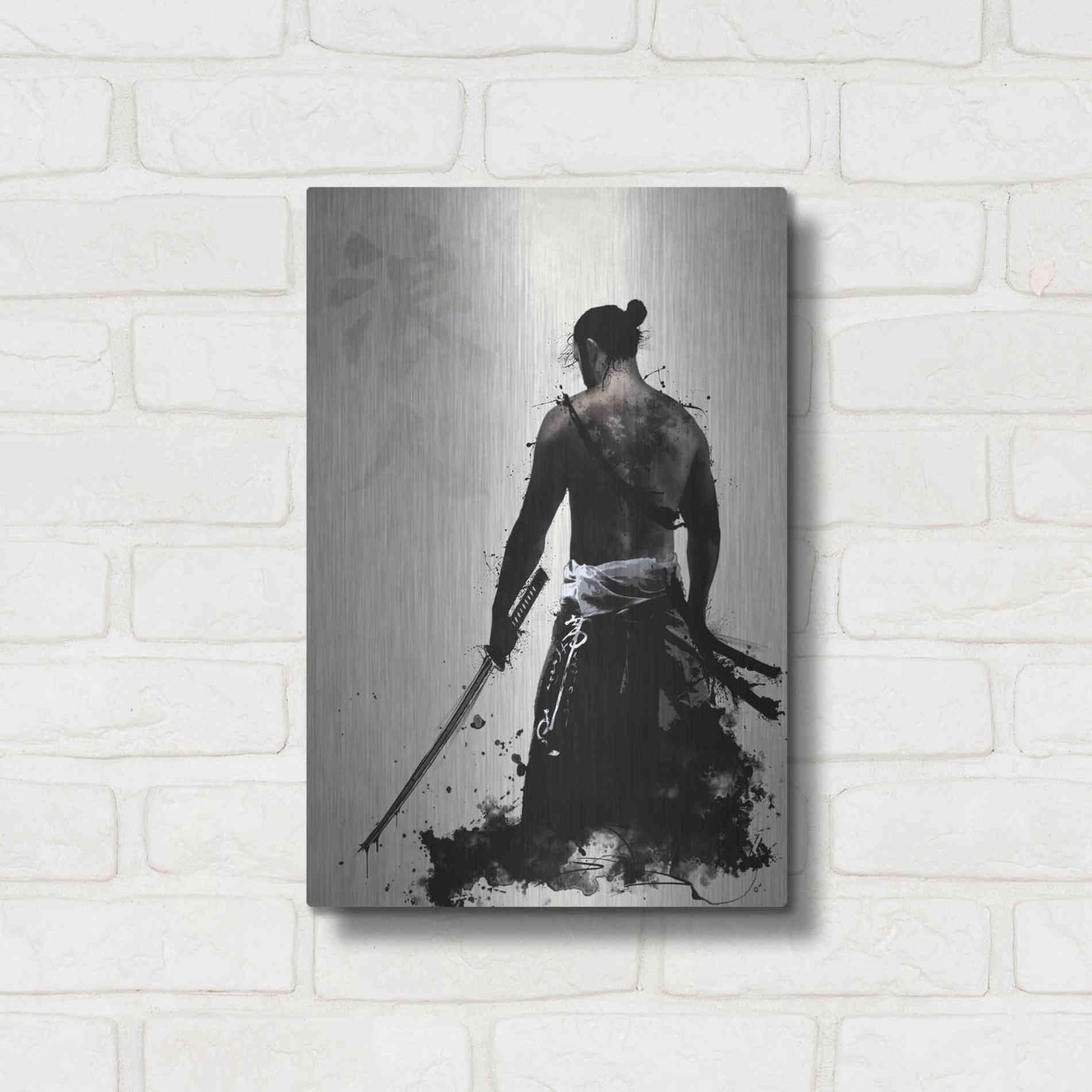Luxe Metal Art 'Ronin' by Nicklas Gustafsson, Metal Wall Art,12x16