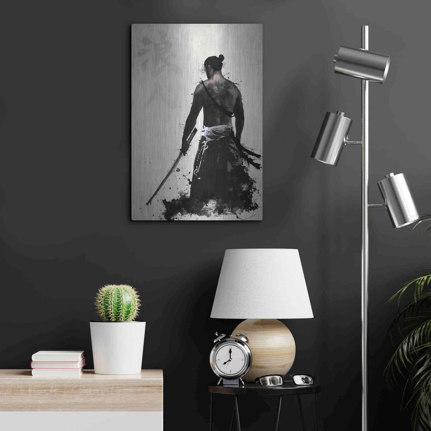 Luxe Metal Art 'Ronin' by Nicklas Gustafsson, Metal Wall Art,16x24