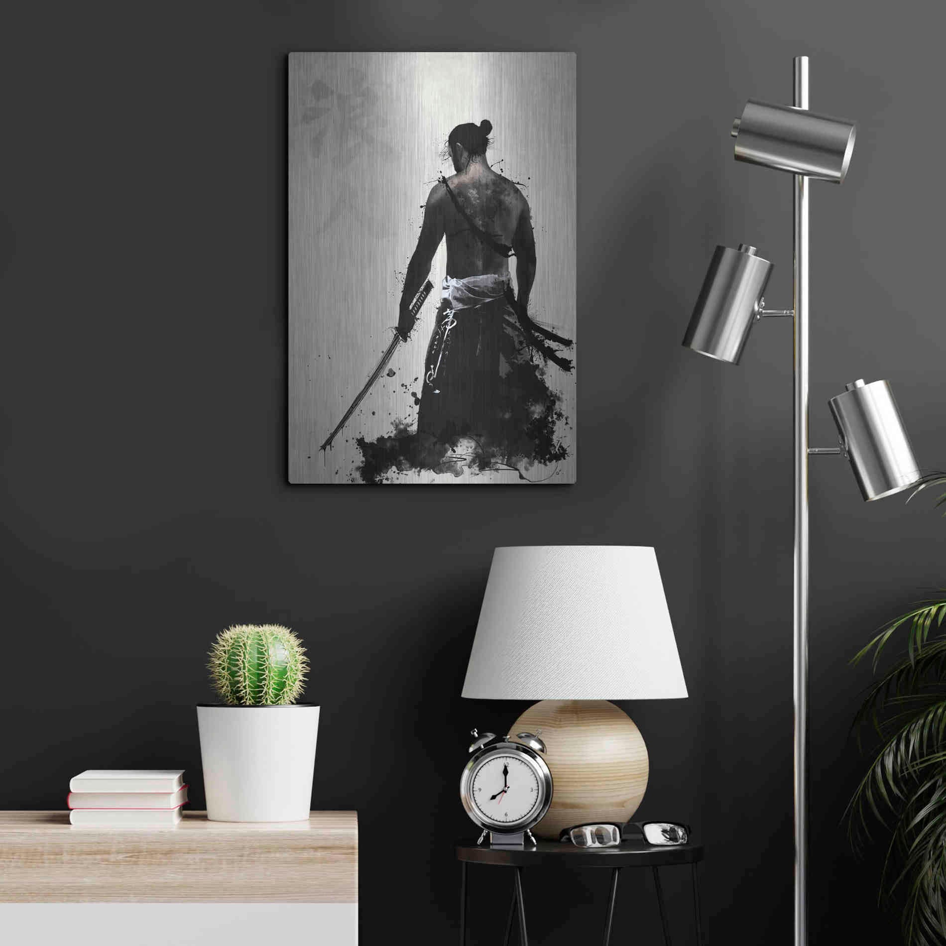 Luxe Metal Art 'Ronin' by Nicklas Gustafsson, Metal Wall Art,16x24