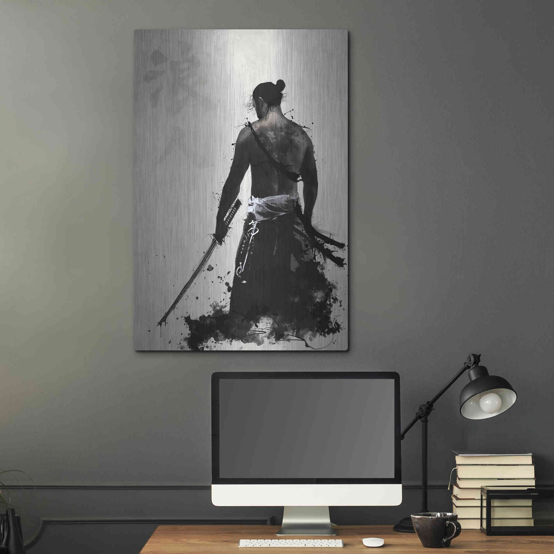 Luxe Metal Art 'Ronin' by Nicklas Gustafsson, Metal Wall Art,24x36