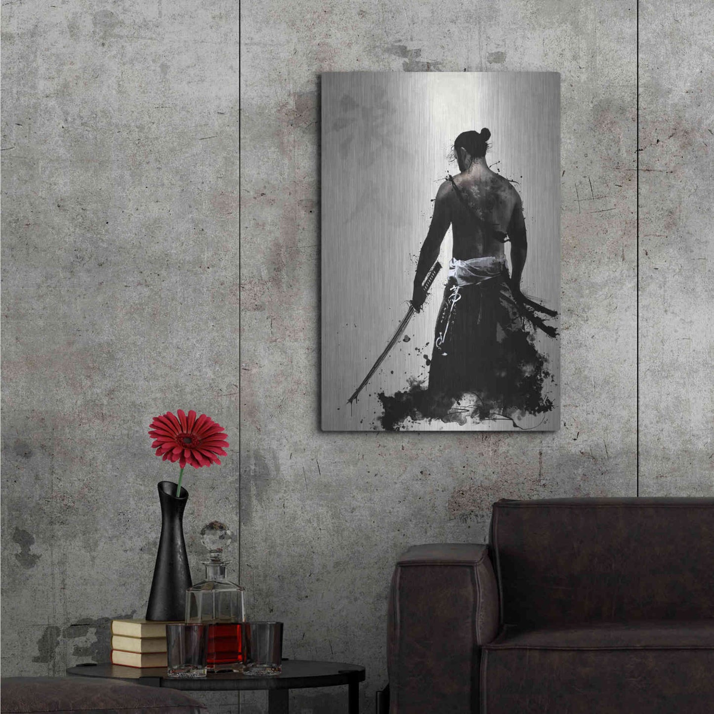Luxe Metal Art 'Ronin' by Nicklas Gustafsson, Metal Wall Art,24x36