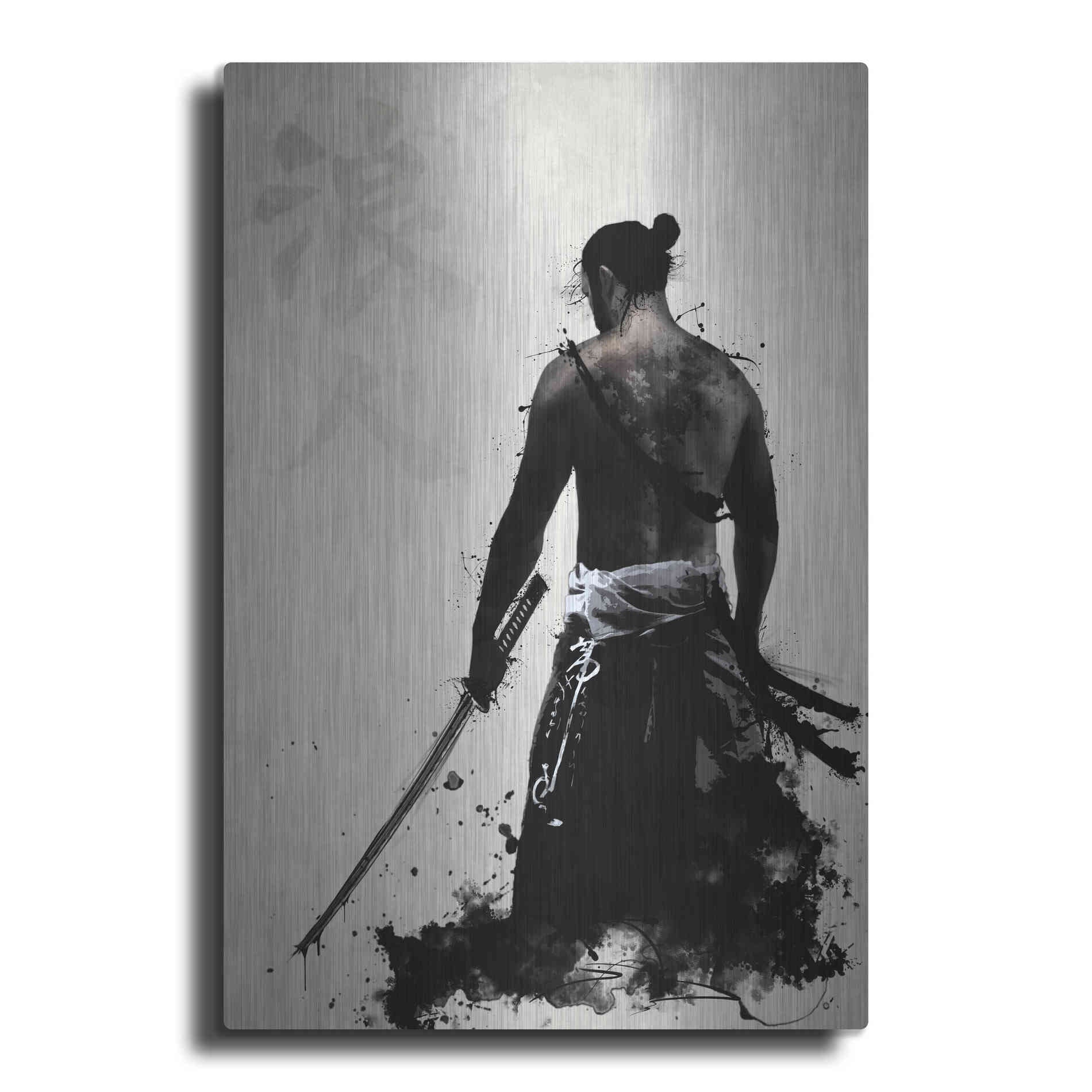 Luxe Metal Art 'Ronin' by Nicklas Gustafsson, Metal Wall Art