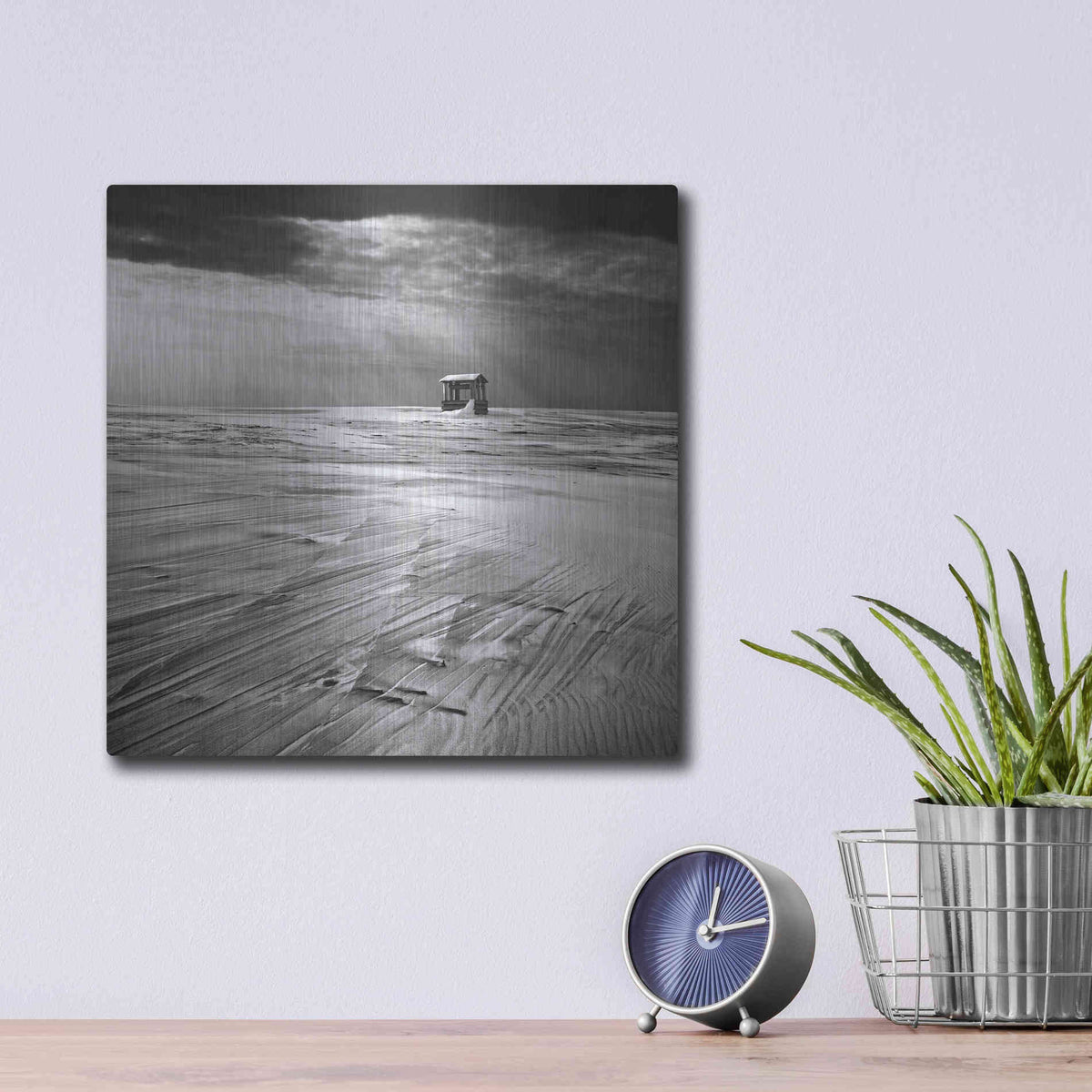 Luxe Metal Art 'Mirage' by Dariusz Klimczak, Metal Wall Art,12x12