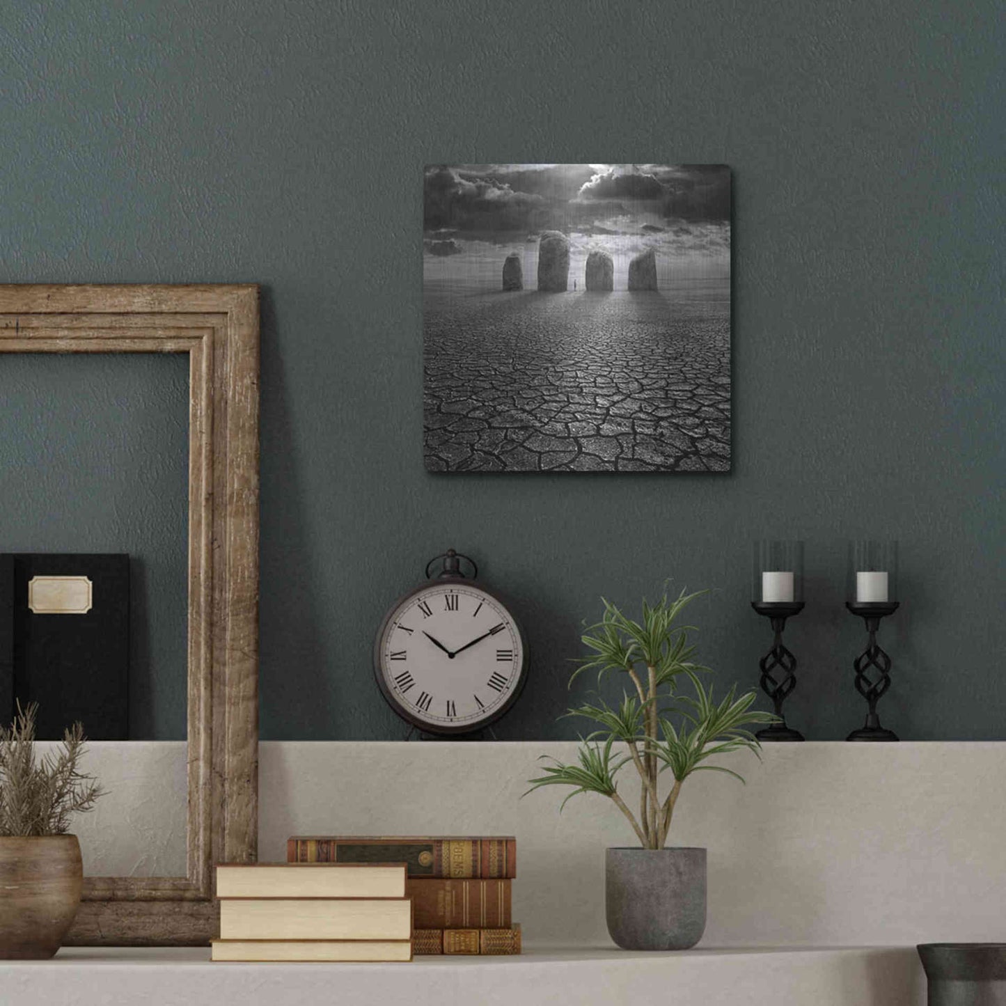Luxe Metal Art 'Guardian' by Dariusz Klimczak, Metal Wall Art,12x12