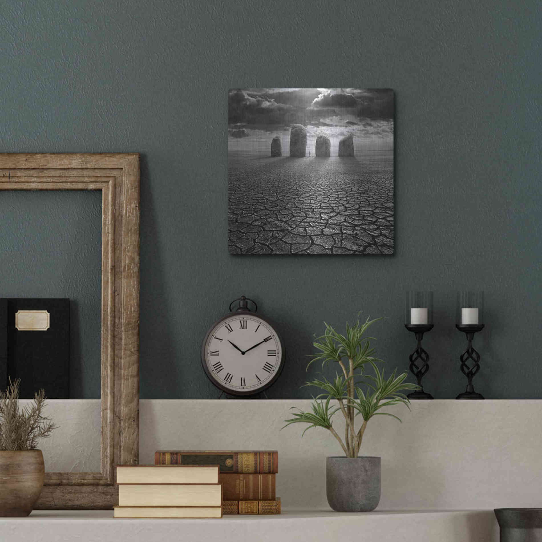 Luxe Metal Art 'Guardian' by Dariusz Klimczak, Metal Wall Art,12x12