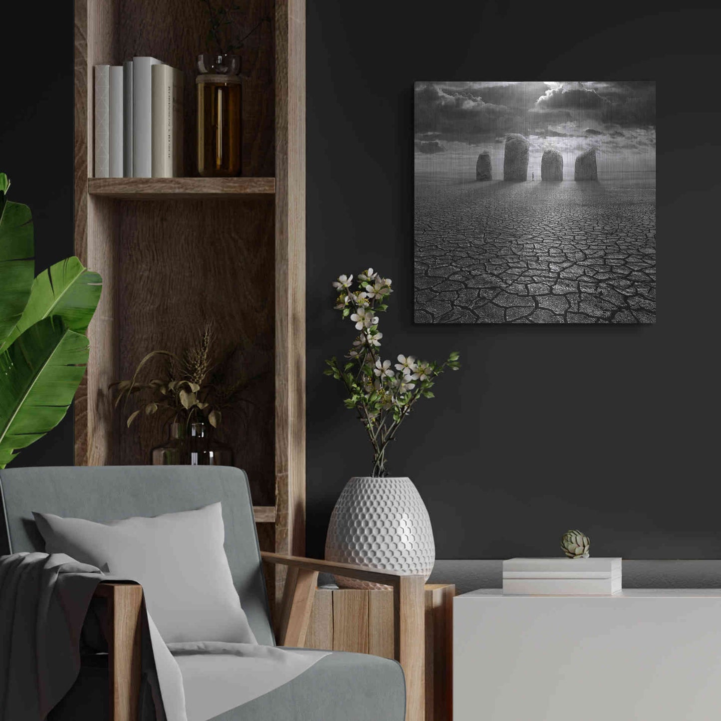 Luxe Metal Art 'Guardian' by Dariusz Klimczak, Metal Wall Art,24x24