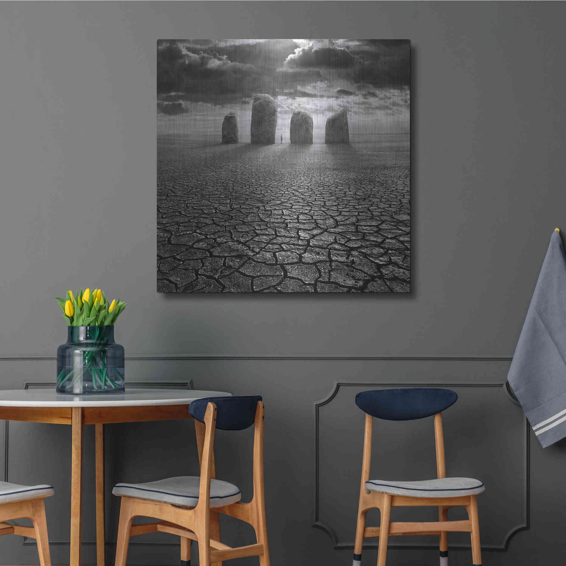 Luxe Metal Art 'Guardian' by Dariusz Klimczak, Metal Wall Art,36x36