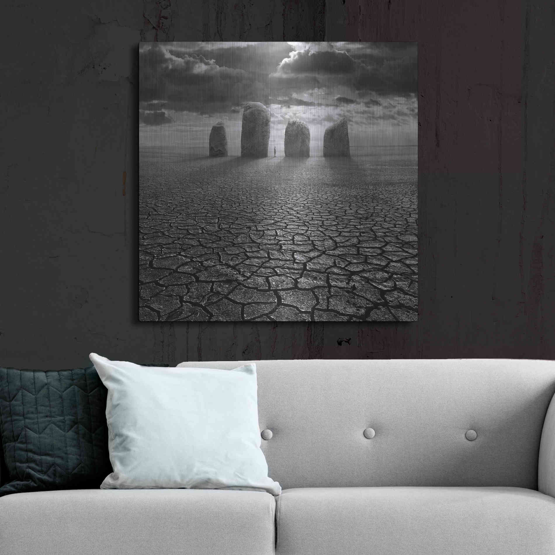 Luxe Metal Art 'Guardian' by Dariusz Klimczak, Metal Wall Art,36x36