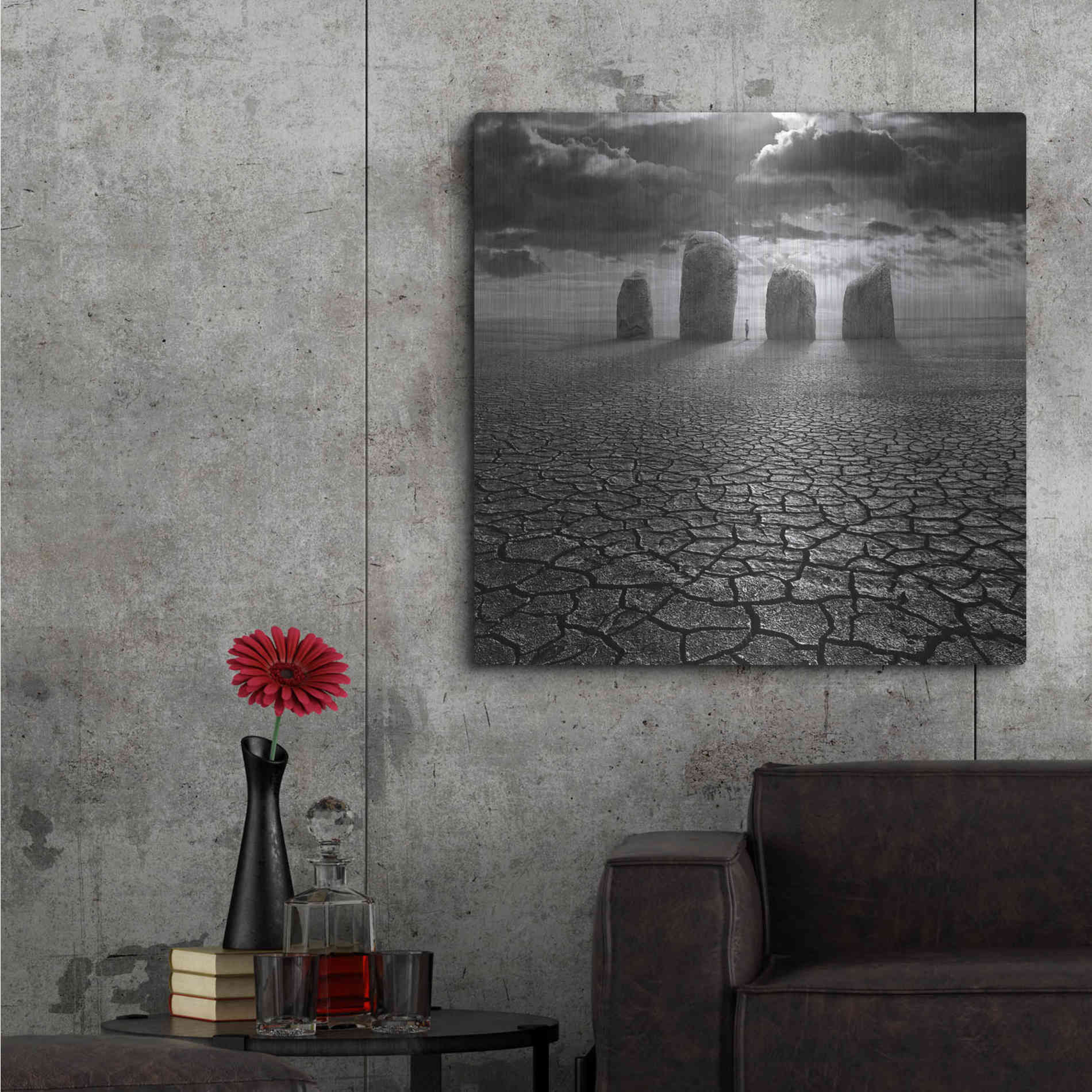 Luxe Metal Art 'Guardian' by Dariusz Klimczak, Metal Wall Art,36x36