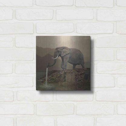 Luxe Metal Art 'Hydrant' by Dariusz Klimczak, Metal Wall Art,12x12