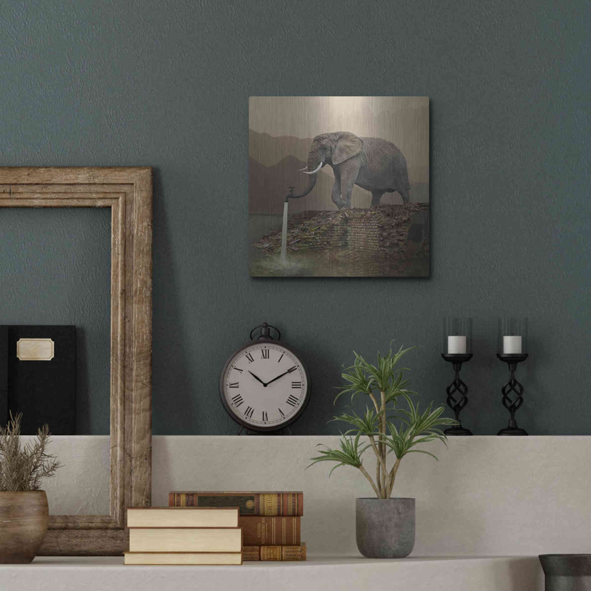 Luxe Metal Art 'Hydrant' by Dariusz Klimczak, Metal Wall Art,12x12