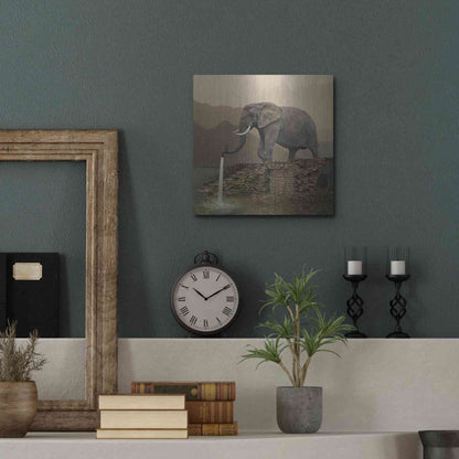 Luxe Metal Art 'Hydrant' by Dariusz Klimczak, Metal Wall Art,12x12