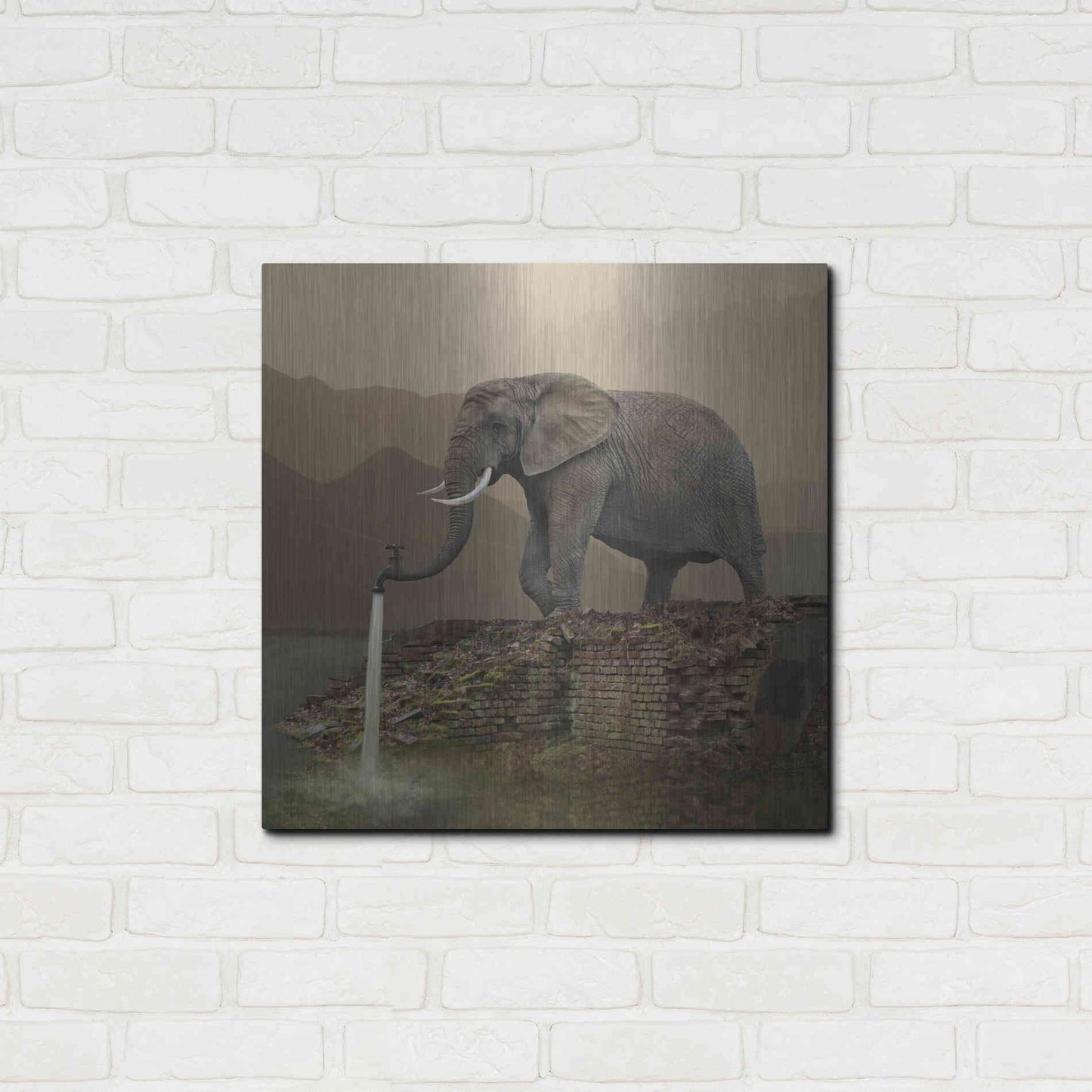 Luxe Metal Art 'Hydrant' by Dariusz Klimczak, Metal Wall Art,24x24