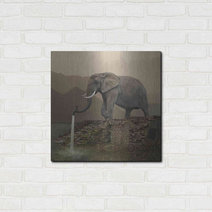 Luxe Metal Art 'Hydrant' by Dariusz Klimczak, Metal Wall Art,24x24