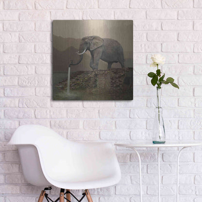 Luxe Metal Art 'Hydrant' by Dariusz Klimczak, Metal Wall Art,24x24