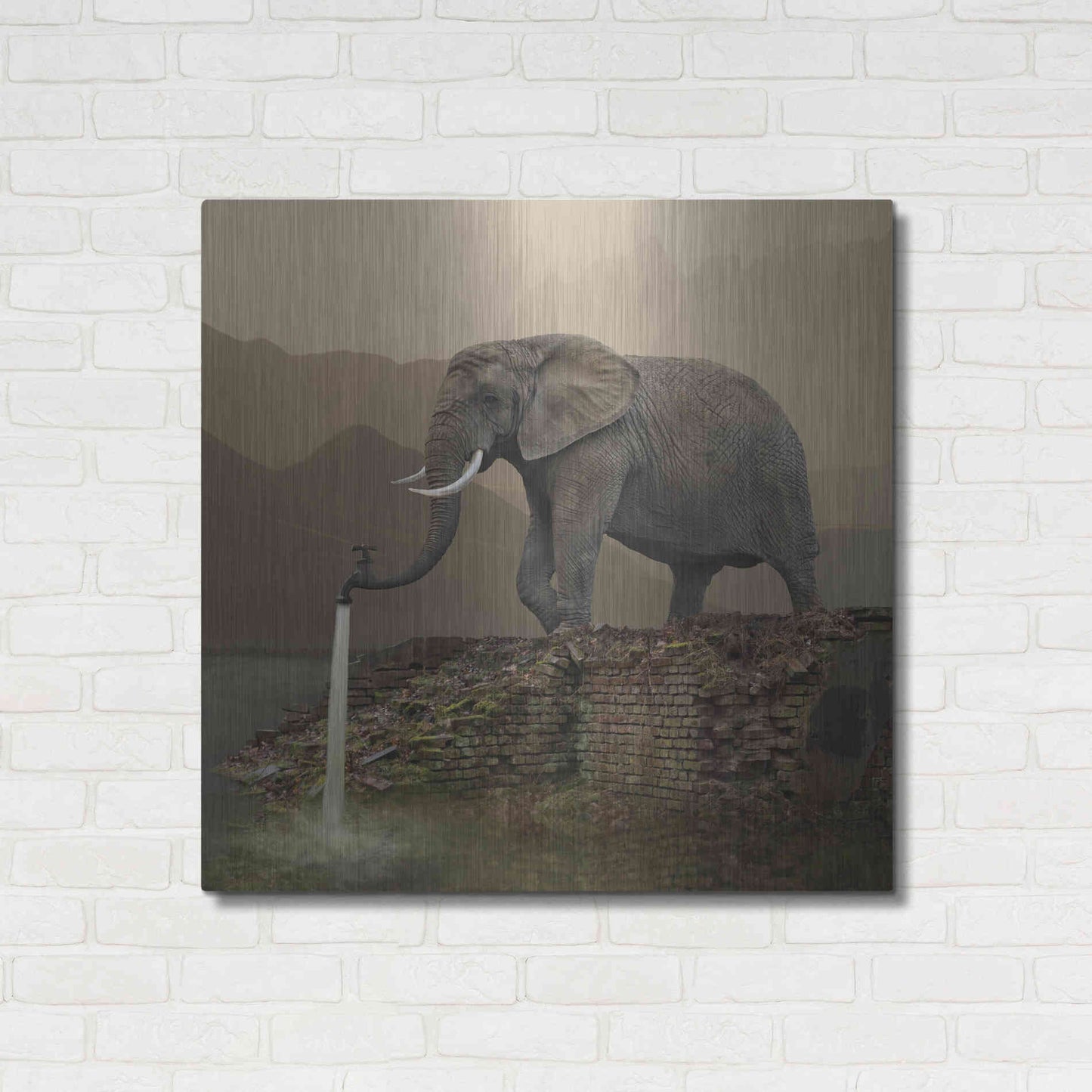 Luxe Metal Art 'Hydrant' by Dariusz Klimczak, Metal Wall Art,36x36
