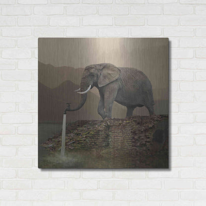Luxe Metal Art 'Hydrant' by Dariusz Klimczak, Metal Wall Art,36x36