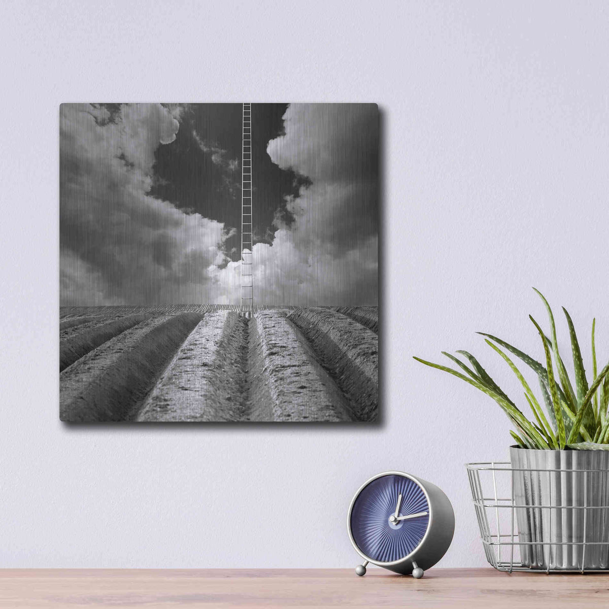 Luxe Metal Art 'Jacob's Ladder' by Dariusz Klimczak, Metal Wall Art,12x12