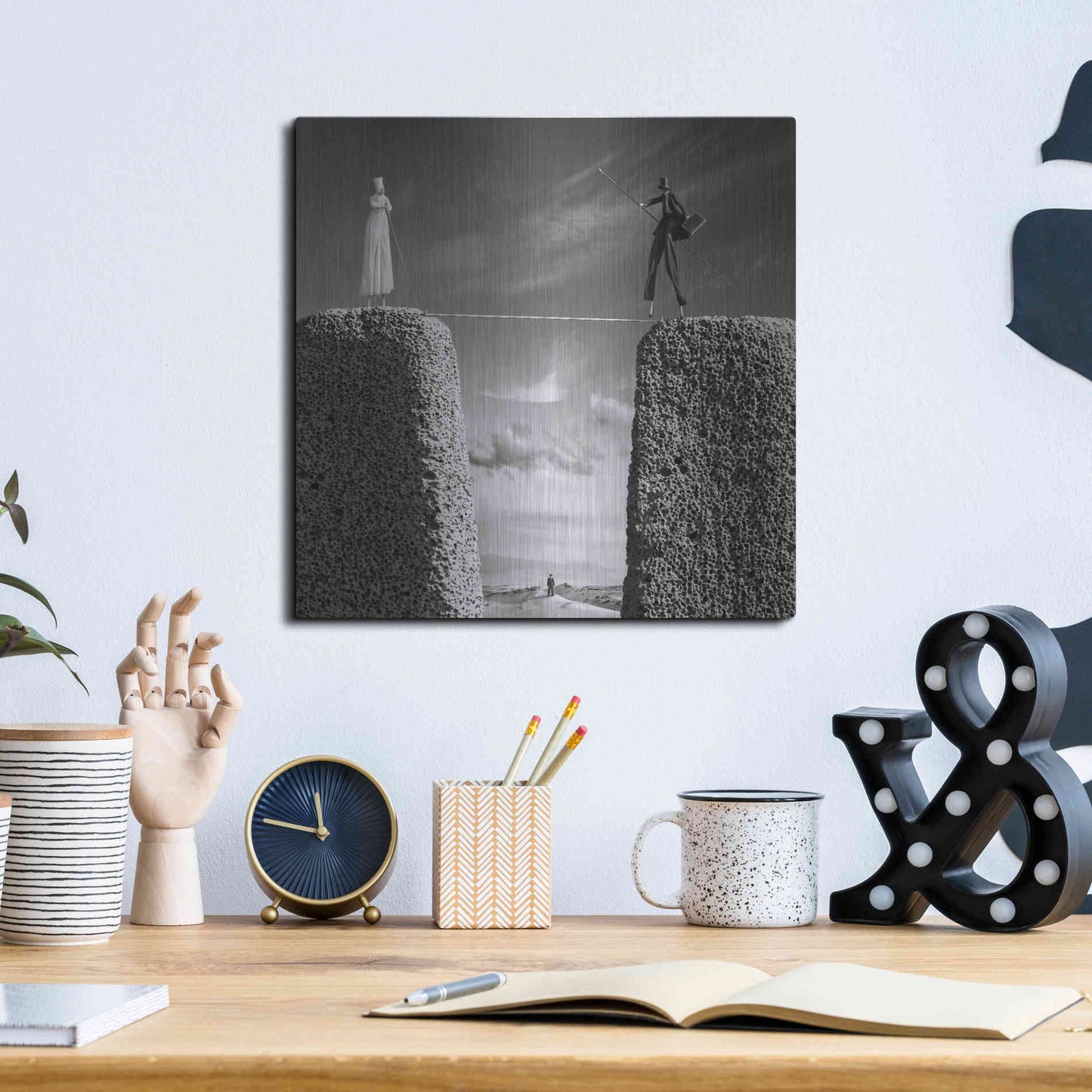 Luxe Metal Art 'Journey2' by Dariusz Klimczak, Metal Wall Art,12x12