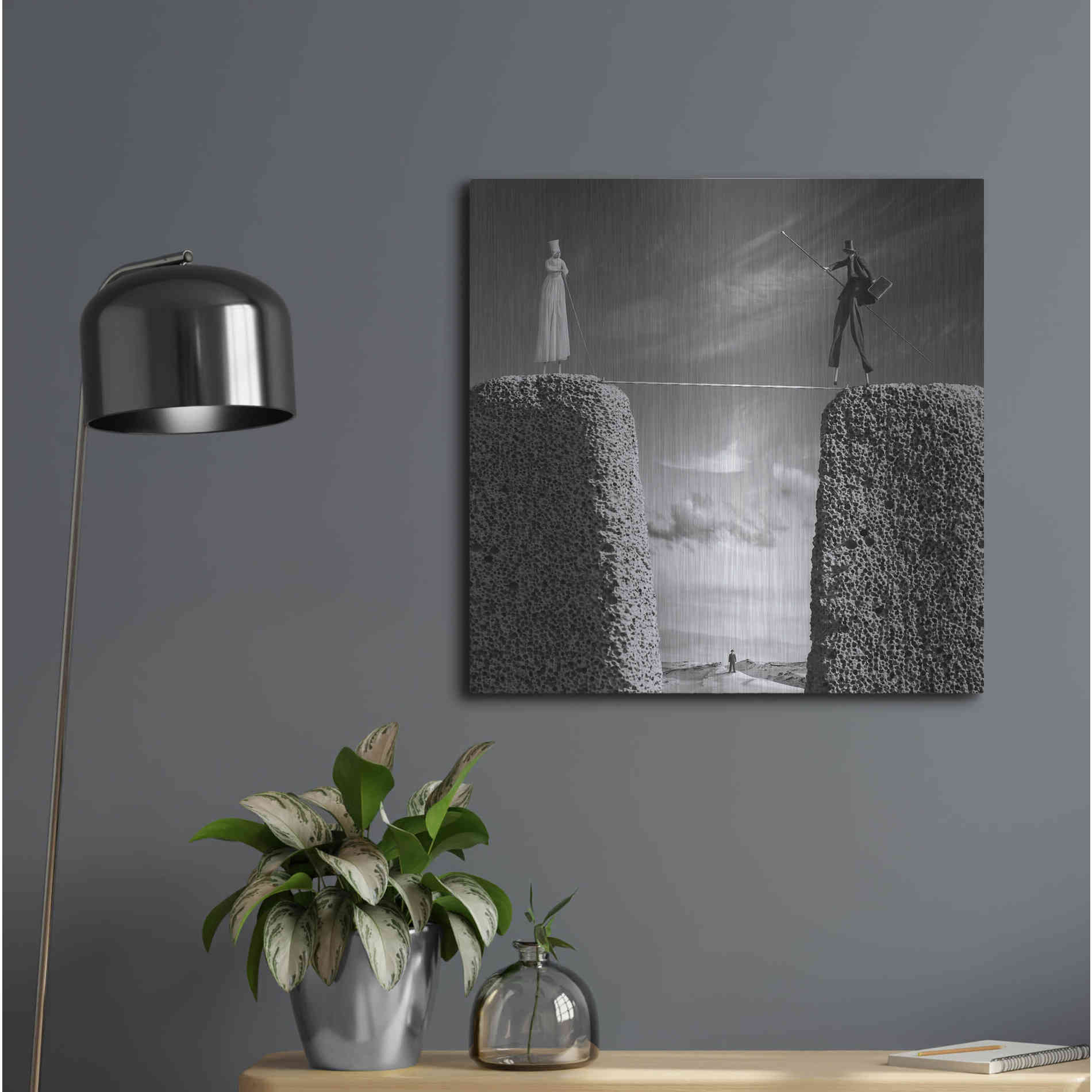 Luxe Metal Art 'Journey2' by Dariusz Klimczak, Metal Wall Art,24x24