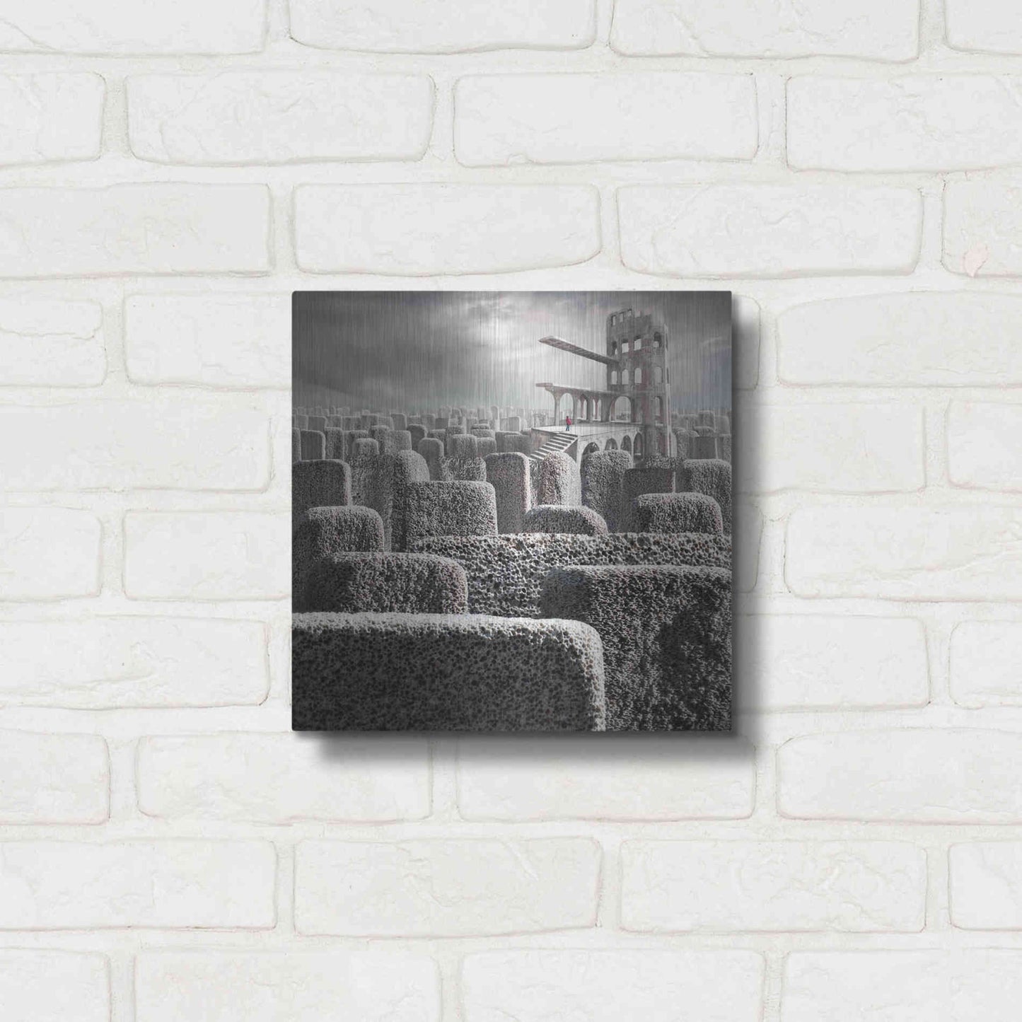 Luxe Metal Art 'Kandahar' by Dariusz Klimczak, Metal Wall Art,12x12