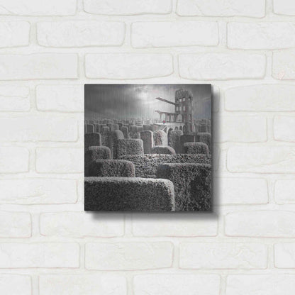 Luxe Metal Art 'Kandahar' by Dariusz Klimczak, Metal Wall Art,12x12