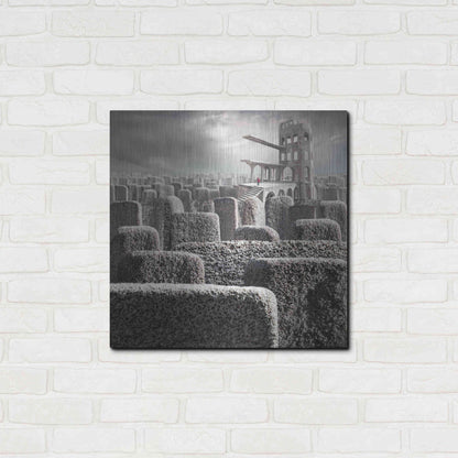 Luxe Metal Art 'Kandahar' by Dariusz Klimczak, Metal Wall Art,24x24