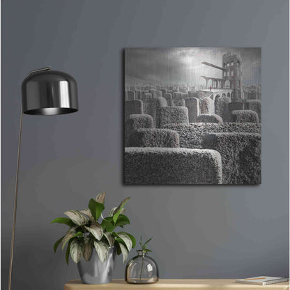 Luxe Metal Art 'Kandahar' by Dariusz Klimczak, Metal Wall Art,24x24