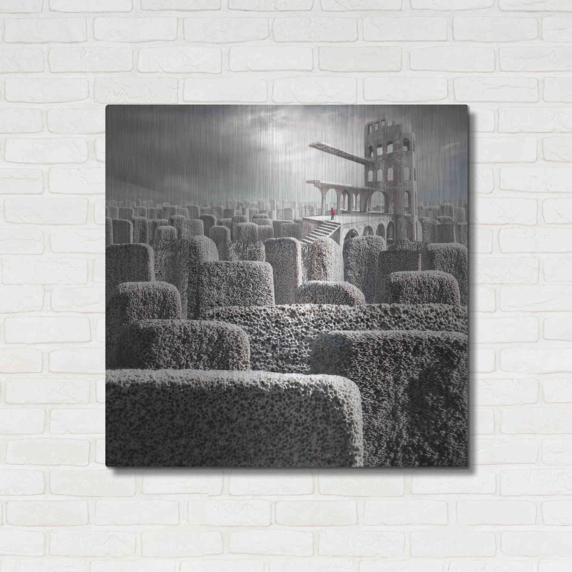 Luxe Metal Art 'Kandahar' by Dariusz Klimczak, Metal Wall Art,36x36