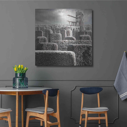 Luxe Metal Art 'Kandahar' by Dariusz Klimczak, Metal Wall Art,36x36