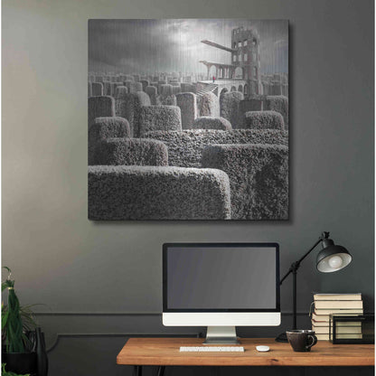 Luxe Metal Art 'Kandahar' by Dariusz Klimczak, Metal Wall Art,36x36