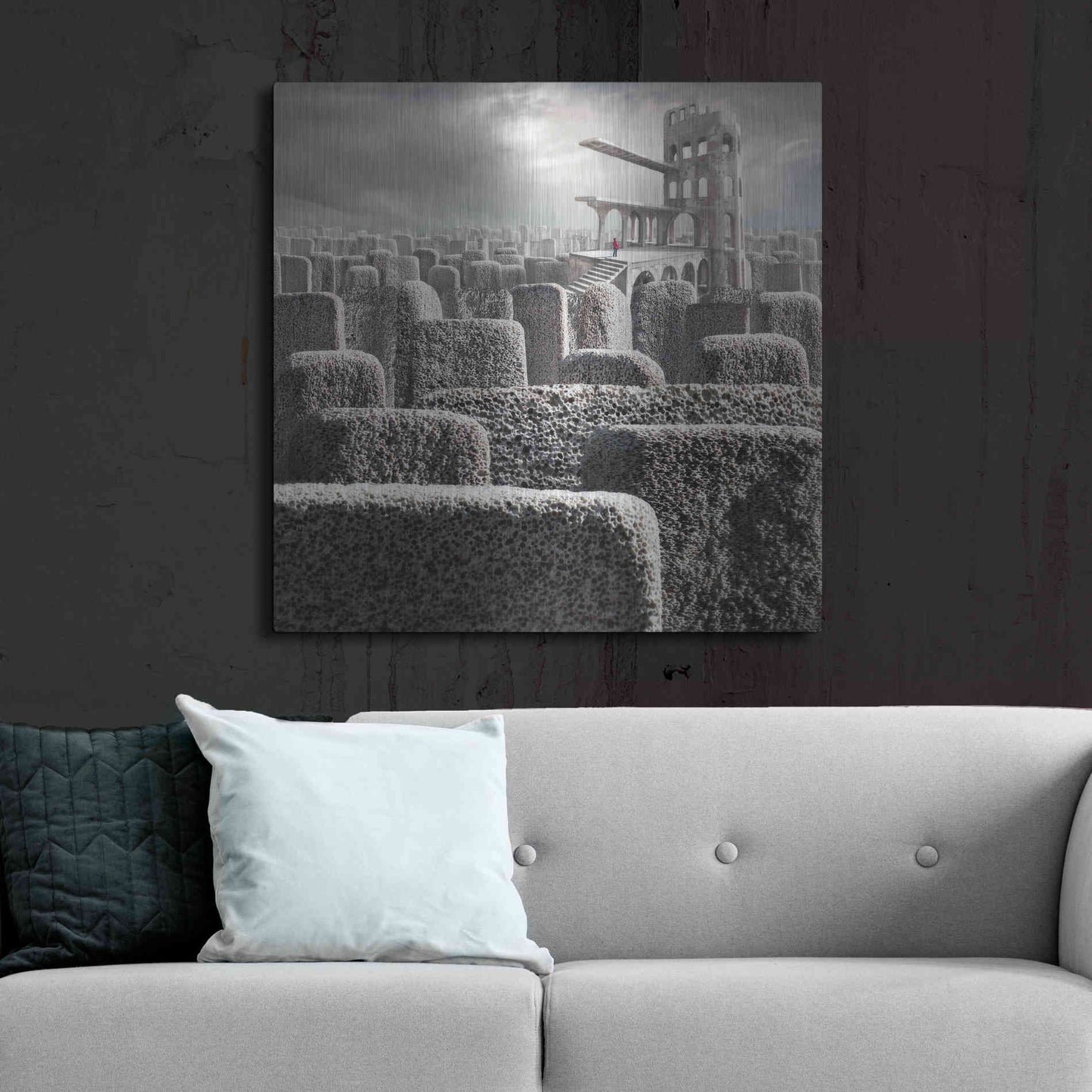 Luxe Metal Art 'Kandahar' by Dariusz Klimczak, Metal Wall Art,36x36