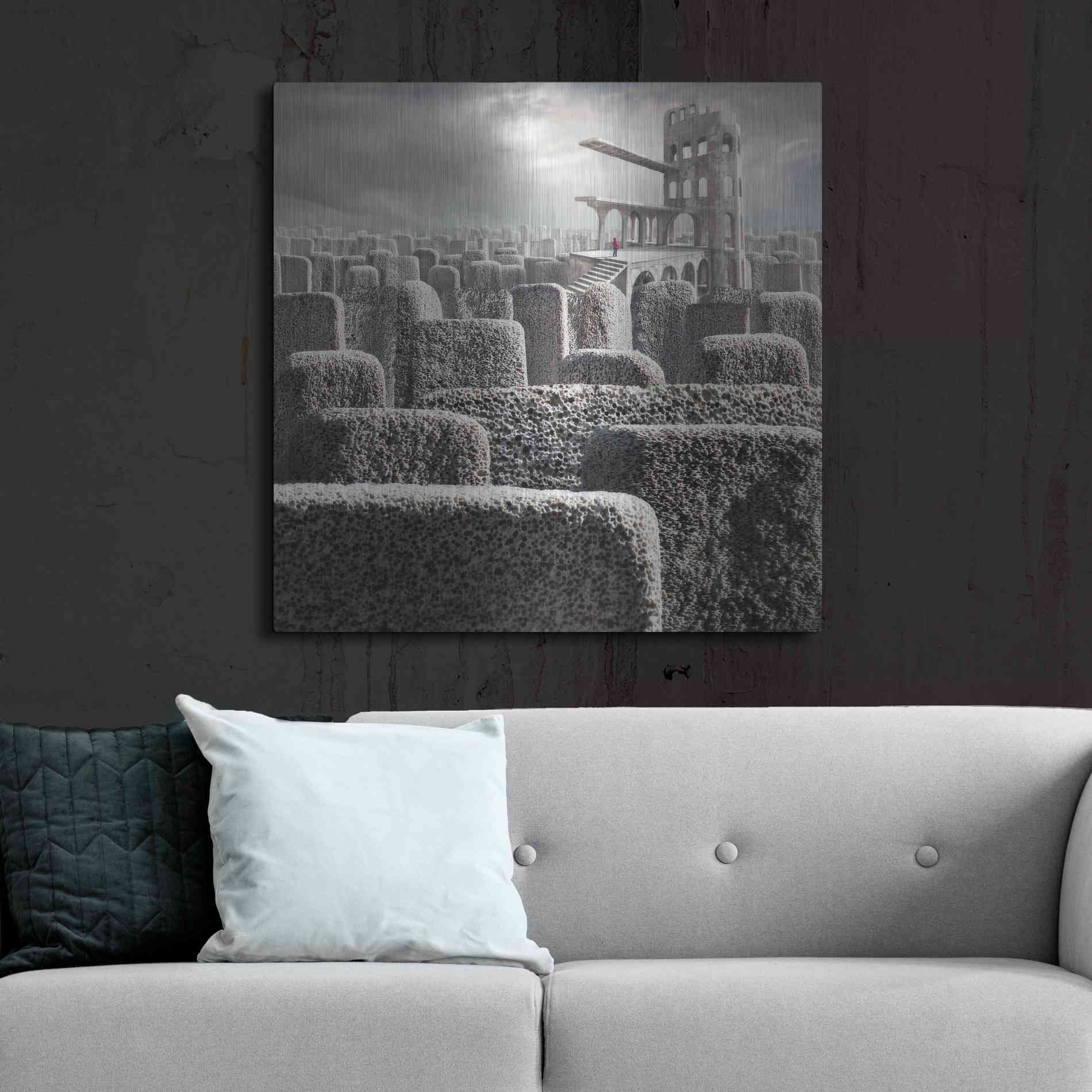 Luxe Metal Art 'Kandahar' by Dariusz Klimczak, Metal Wall Art,36x36
