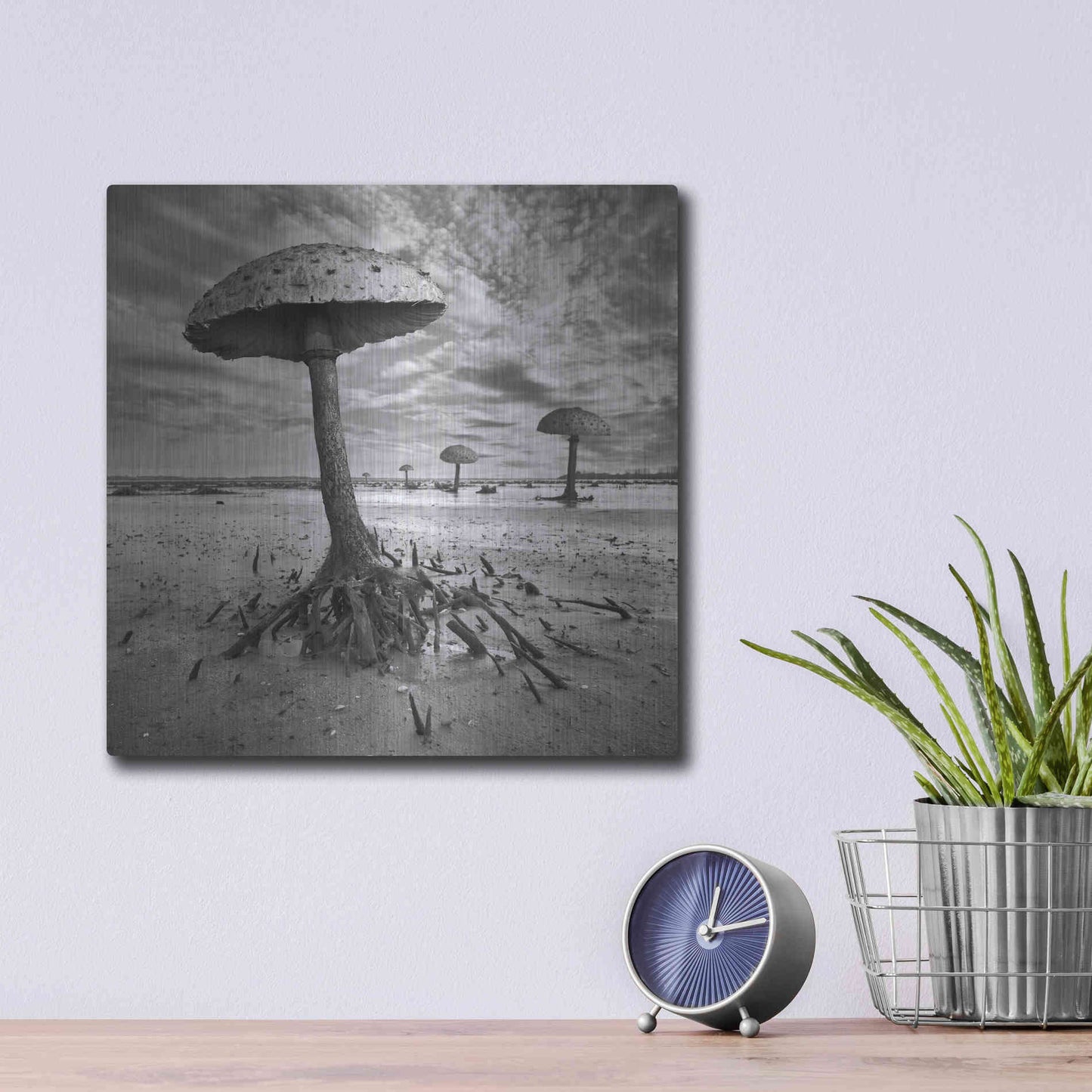 Luxe Metal Art 'Kanie' by Dariusz Klimczak, Metal Wall Art,12x12