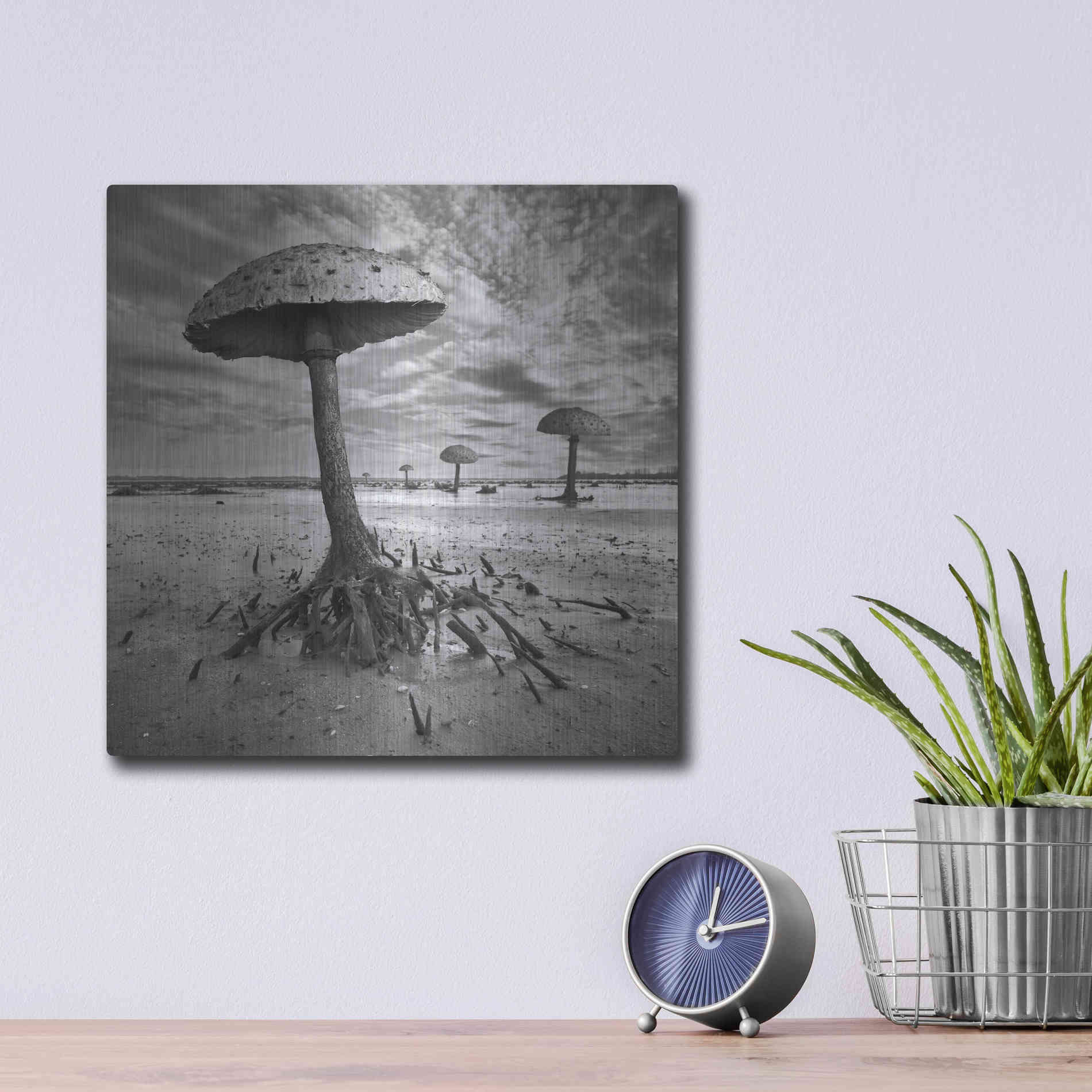 Luxe Metal Art 'Kanie' by Dariusz Klimczak, Metal Wall Art,12x12