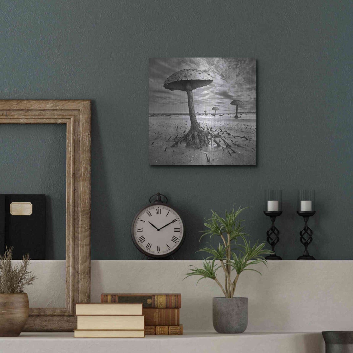 Luxe Metal Art 'Kanie' by Dariusz Klimczak, Metal Wall Art,12x12