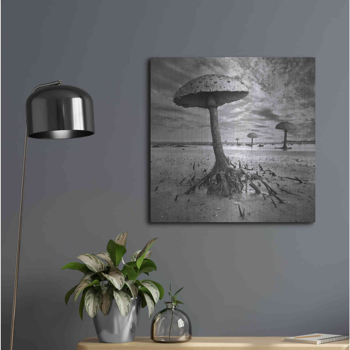 Luxe Metal Art 'Kanie' by Dariusz Klimczak, Metal Wall Art,24x24