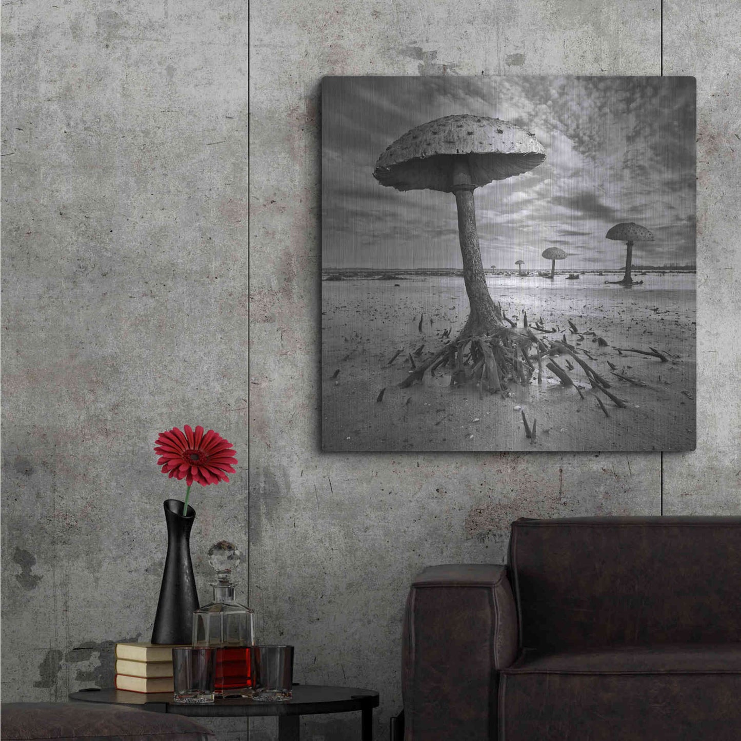 Luxe Metal Art 'Kanie' by Dariusz Klimczak, Metal Wall Art,36x36