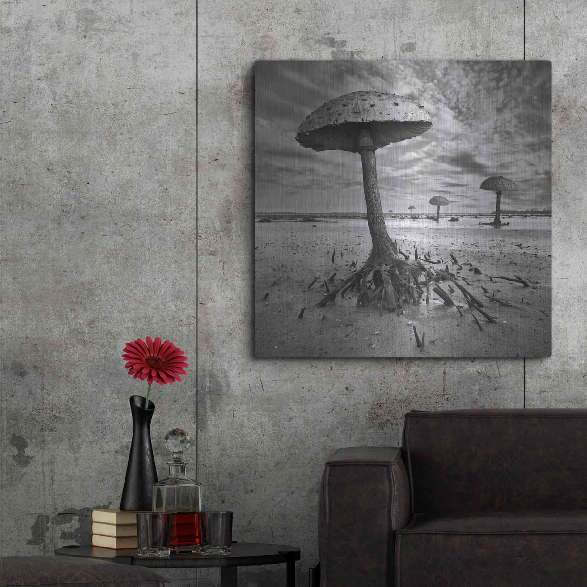 Luxe Metal Art 'Kanie' by Dariusz Klimczak, Metal Wall Art,36x36