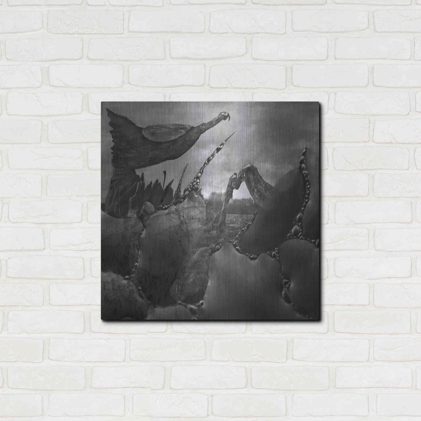 Luxe Metal Art 'Hovel' by Dariusz Klimczak, Metal Wall Art,24x24